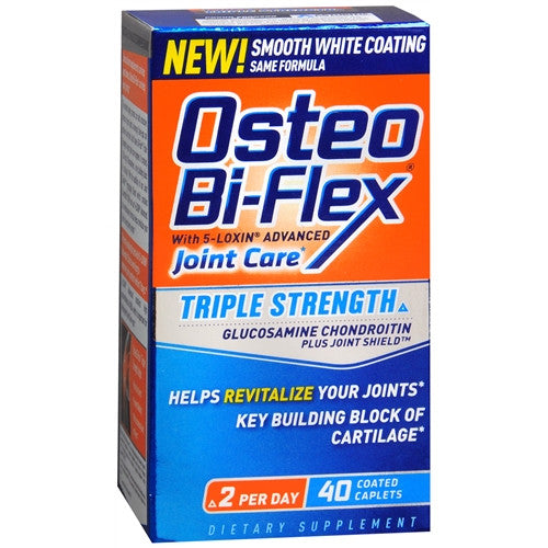 Osteo Bi-Flex Glucosamine Chondroitin Triple Strength Caplets, By Sundown - 40 Ea